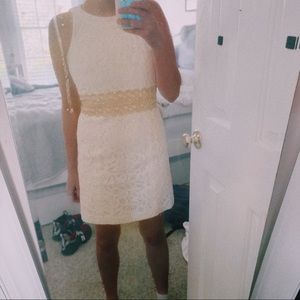 White Lilly Shift Dress